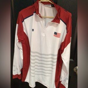 Mens new USA quarter zip size large